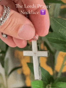 βοΈ gold cross pendant with the lordβs prayer β a timeless expression of faith